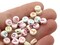 200 7mm Multicolor Alphabet Beads Plastic Flat Round Letter Beads Coin Beads